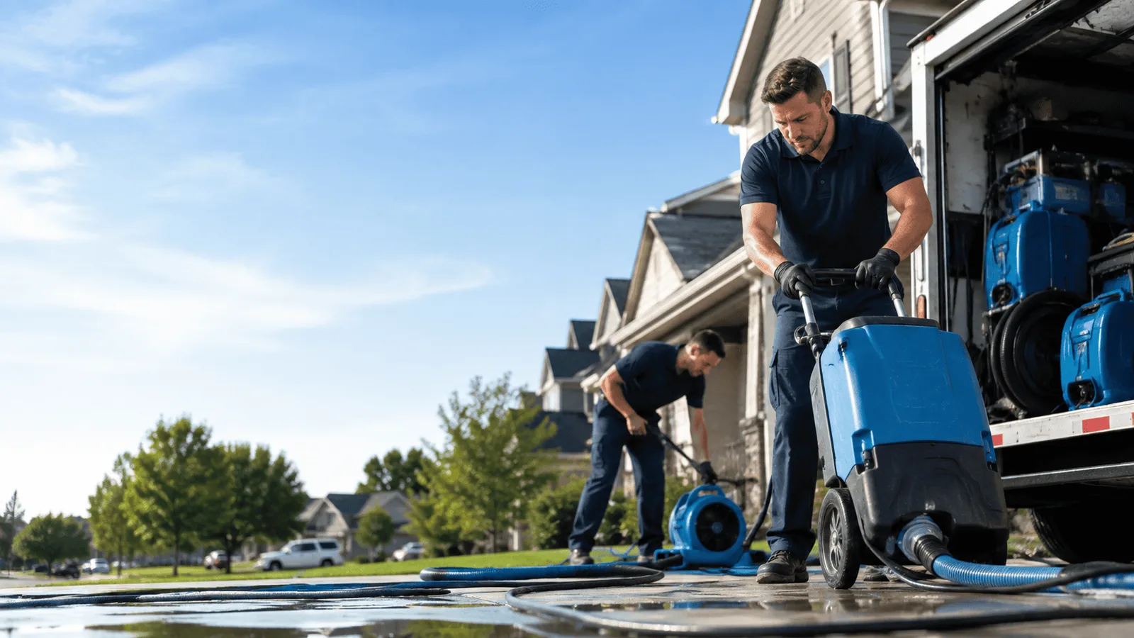 Dehumidification being performed in Minersville, PA